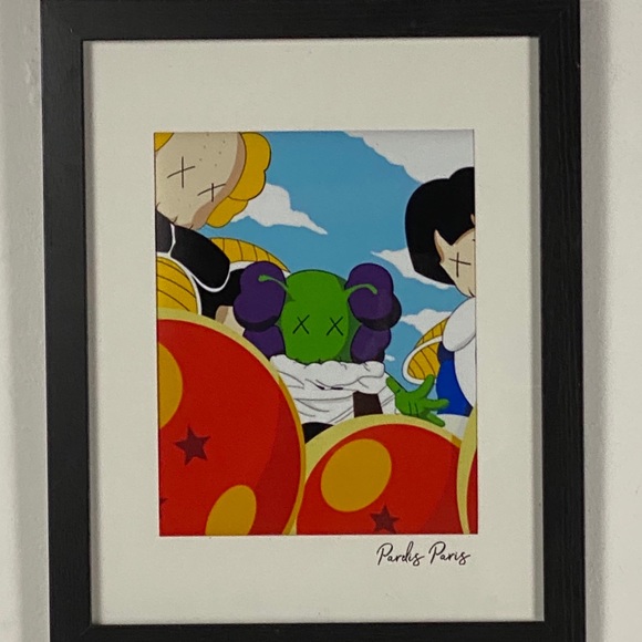 Wall Art Kaws Dragon Ball Z Gallery Framed Poshmark